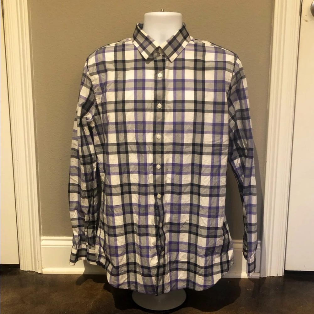 Men’s fitted large express button down shirt